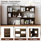 IOTXY Wooden Extendable Shelf Bookcase - Image 3
