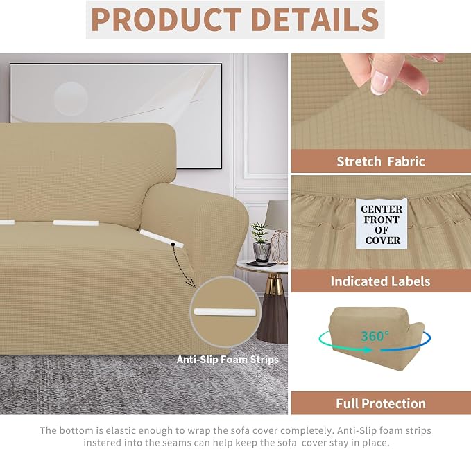Easy-Going 100% Waterproof Oversized Loveseat Cover, Couch Cover - Image 4