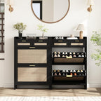 HOKYHOKY Rattan Shoe Storage Cabinet - Image 4