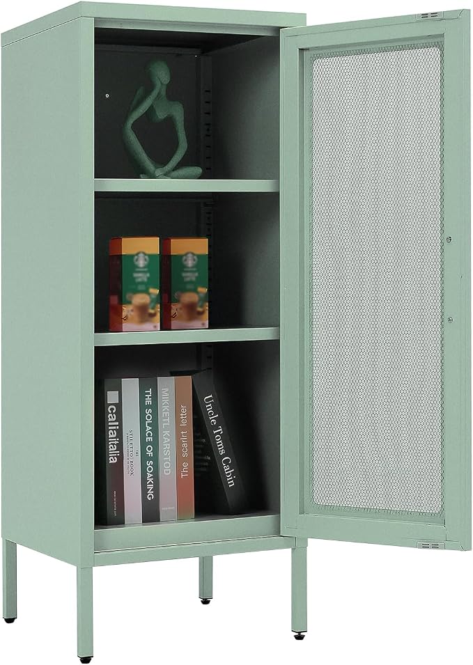 Slim Metal Storage Cabinet by Albad