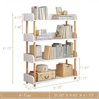 OSCHF 4-Tier Wooden Open Bookcase - Image 2