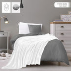 Utopia Bedding Ultra Soft Fleece Bed Blanket Twin Size White | Microfiber Plush - Image 2