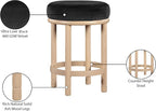 Meridian Furniture 976Black-C Monette Collection Art Deco Counter Stool - Image 7