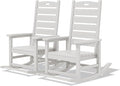 SERWALL Outdoor Rocking Chair Set of 2, Oversized Rocking Chair by SERWALL