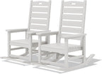 SERWALL Outdoor Rocking Chair Set of 2, Oversized Rocking Chair by SERWALL