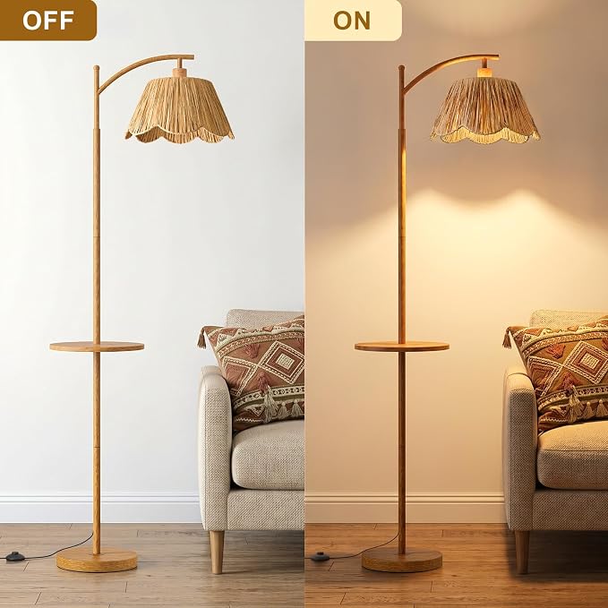 Oneach 63.5" Floor Lamp with Table - Image 5