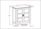 SIMPLIHOME Burlington Storage Cabinet - Image 3