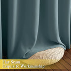 NICETOWN Greyish Blue Sliding Door Curtain - Image 6