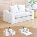61" Convertible Sofa Bed Loveseat, Memory Foam Boneless Floor Couch by SnugSofeeFoamSofa