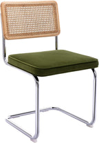 Zesthouse Natural Rattan Dining Chairs Set of 2, Olive Green Modern Kitchen - Image 9