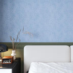 Self Adhesive Velvet Drawer Liner Roll Light Blue Curshed Velvet Wallpaper Peel - Image 4