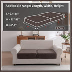OHSIO Sectional Couch Covers, Wear Resistant Stretch Sofa Covers Washable Soft - Image 2