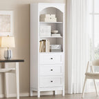 Bookshelf with Drawers, Floor Standing Display Storage Cabinet by JMHDYG