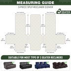 TAOCOCO 100% Waterproof Recliner Sofa Cover, Non Slip Split Couch Covers - Image 2
