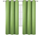 Light Green Thermal Blackout Curtains/42 x 72 Inch/Set of 2 Panels Room - Image 2