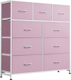 WLIVE 9 Drawer Dresser, Fabric Storage Tower by WLIVE