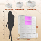 EnHomee 51" H White Dresser - Image 3