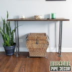 Restore by Pipe DÉCOR Live Edge Wood Console Table 48 in. x 16 in. x 34 in. - Image 6