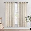 MIULEE Cream Linen Curtains 52x72 Inch 2 Panels by MIULEE