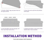 ZNSAYOTX Stretch Oversized Couch Cover Universal Sofa Covers - Image 9