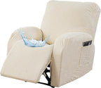 Gennia Recliner Chair Covers 3 Pieces, Waterproof Jacquard Reclining Chair Cover by Genina