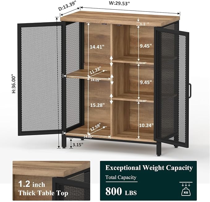 BON AUGURE Coffee Bar Cabinet - Image 3