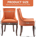 Modern Dining Chairs Set of 2, High Back Dining Chairs Side Chairs - Image 3
