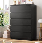 Jocoevol Black 5 Drawer Dresser by JOCOEVOL