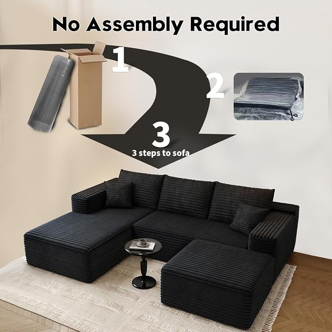107.5" Cloud Modular Sectional Sofa - Image 3