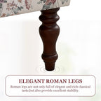HUIMO Printed Wingback Accent Chair, Linen Upholstered High Back Armchair - Image 6