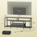 Huuger TV Stand for 55 60 Inch TV, Entertainment Center - Image 5