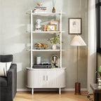 ONBRILL 71" Tall Bookshelf, 4-Tier Book Shelf - Image 5
