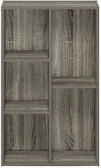 Furinno Luder 5-Cube No Tool Assembly Open Shelf, French Oak - Image 7