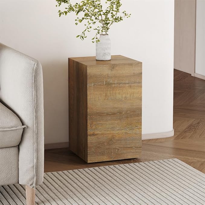 End Table, Side Table Living Room Table, Modern Sofa Couch Tables, Faux Marble - Image 3