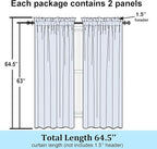Simplebrand Lemon Sheer Curtains 63 Inch Length 2 Panels, Rod Pocket Solid - Image 8