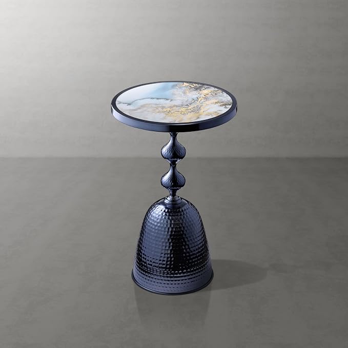 Homes: Inside + Out Halric Modern 25" Tall Round End Table - Image 9