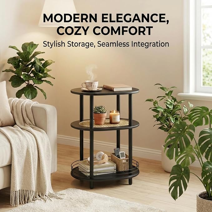 Small Rattan Side/Accent Table - Image 3