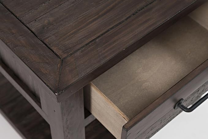 Jofran Madison County Harris End Table, Barnwood Brown - Image 5