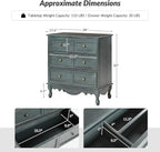 HULALA HOME 3-Drawer Nightstand - Image 2