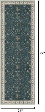 Dark Green 2x6 Kitchen Rug - Image 2
