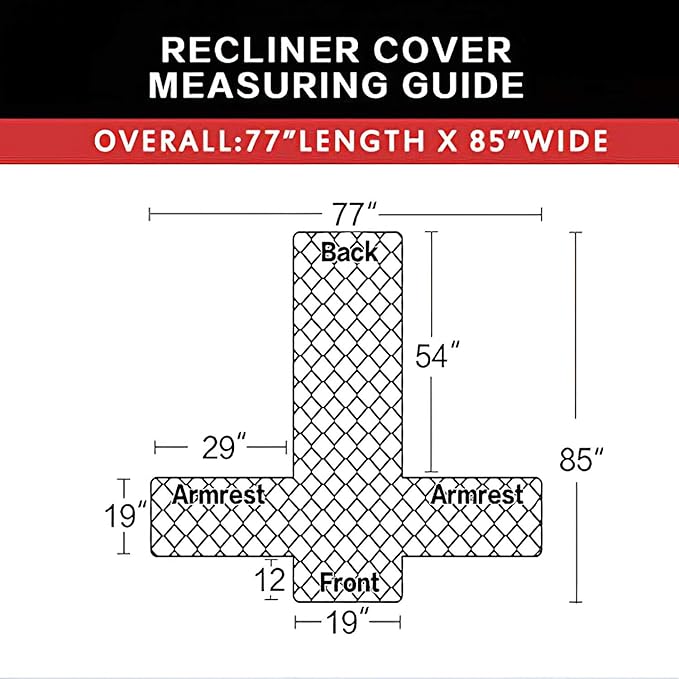 Easy-Going Reversible Couch Cover, Recliner 19 in, Water Resistant Furniture Mat - Image 5