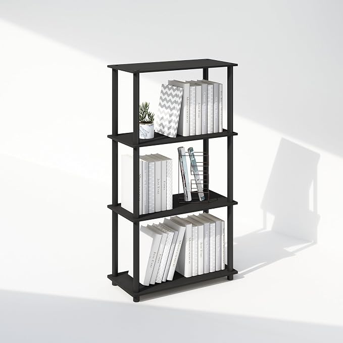 Furinno Turn-N-Tube Book Shelf, 4-Tier Bookshelf, Bookcase by Furinno-FitsYourSpaceFitsYourBudget