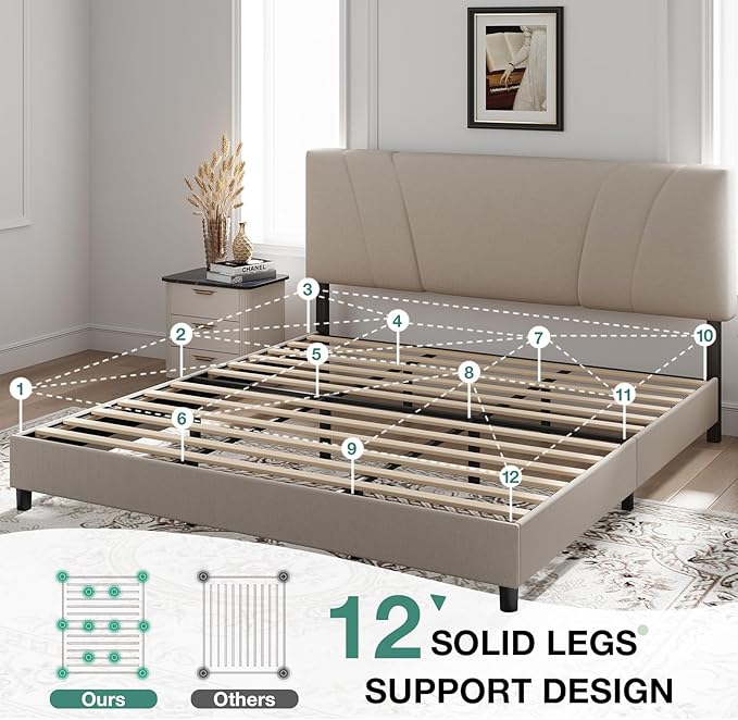 Novilla King Size Bed Frame - Image 5