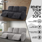 ULTICOR Velvet 8-Pieces Recliner Sofa Covers Stretch Reclining Couch Covers - Image 5