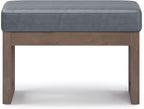 SIMPLIHOME Milltown Small Ottoman Bench - Image 4
