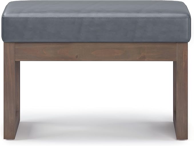 SIMPLIHOME Milltown Small Ottoman Bench - Image 4
