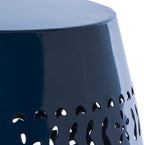 Christopher Knight Home Ruby Outdoor 12" Iron Side Table, Dark Blue - Image 7