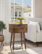 YMYNY Fluted Nightstand Set of 2, Small End Table, Modern Coffee Table - Image 5