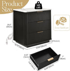 Fluted Nightstand Set of 2 - Image 3