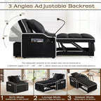 Convertible Sleeper Chair, Pull Out Chair Sleeper - Image 7